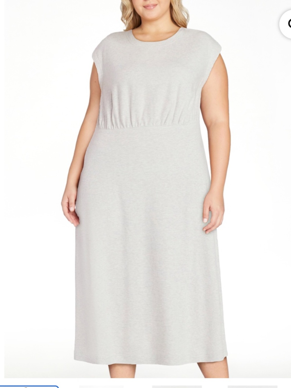 Time and Tru Women’s LT Oatmeal Heather Midi Dress Size XXL NWT - Picture 5 of 6